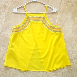 Gianni Bini Embroidered Tank